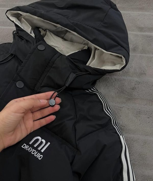 کاپشن کتان برزنتی ضدآب قواره بزرگ نوجوان با خز عالی کد ۱۸۷