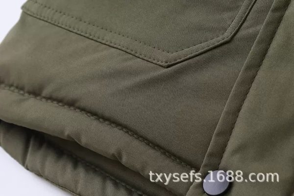 کاپشن اسپرت مدل روسی با رویه کتان برزنت و داخل خز ریز کد ۱۳۰