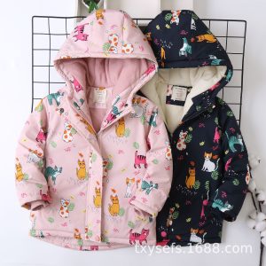 کاپشن اورجینال روسی برند ZCLA-RU طرح گربه کد ۲۱۳