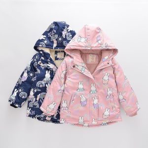 كاپشن روسی دخترانه طرح خرگوشی برند ZCLA کد ۲۳۰